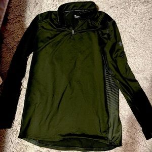 Under Armour cold gear pullover mens Large Hunter Green in color